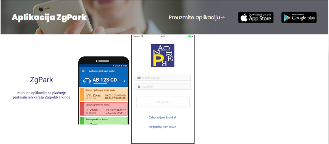 Mobilna aplikacija ZgPark